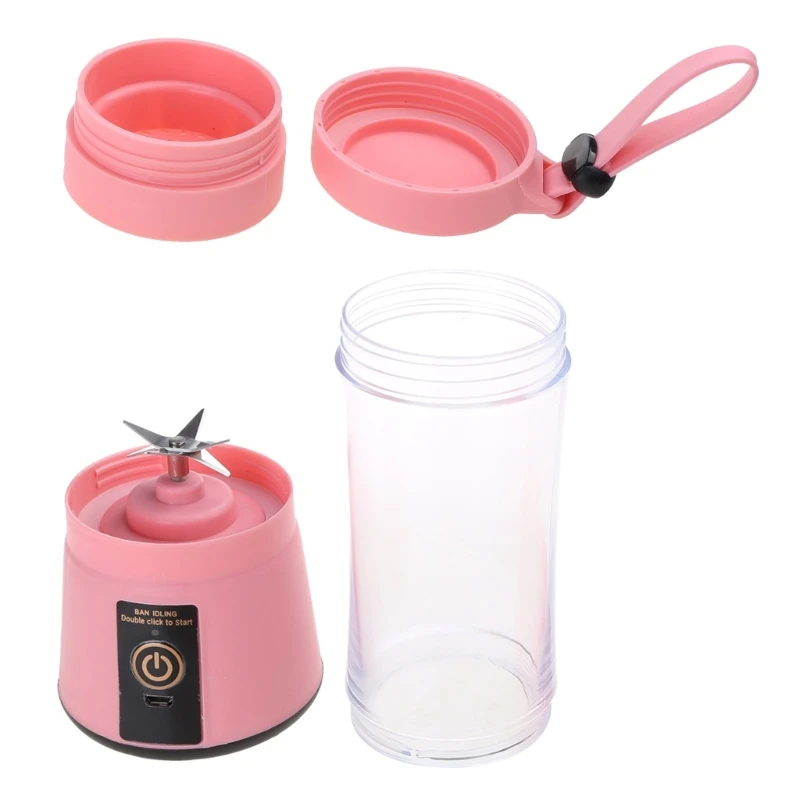 Máy xay sinh tố cầm tay Máy ép trái cây Máy xay sinh tố kích thước cá nhân để ép nước trái cây, 4 màu Dropship