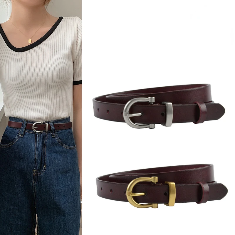 

Women's Belt Vintage Women Belt with Jeans Casual Designer Belts Men High Quality Luxury Leather Belts for Women