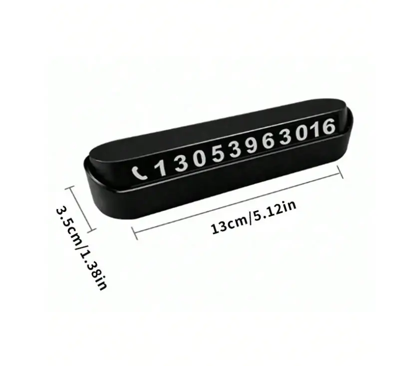1Pc Move Car Telephone Card Temporary Parking Number Plate Car Display Display Move Car Number Artifact, Parking Number Plate