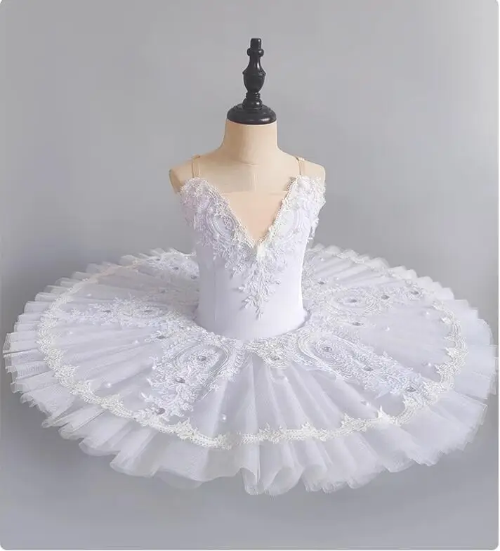 Sky Blue Professional Ballet Tutu Girls piatto Pancake Tutu Ballerina Party Dress Adult Women Children Ballet Dance Costume