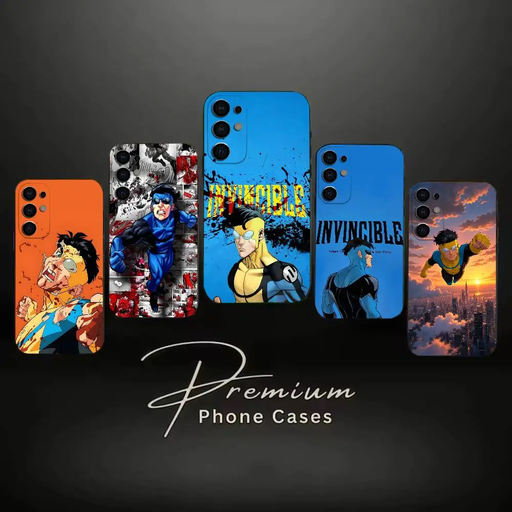 I-Invincibles-Mark Grayson Muscle  Phone Case Soft Black Case For Samsung S24,S30,S21,S23,S22,S20,Ultra,S25,Plus