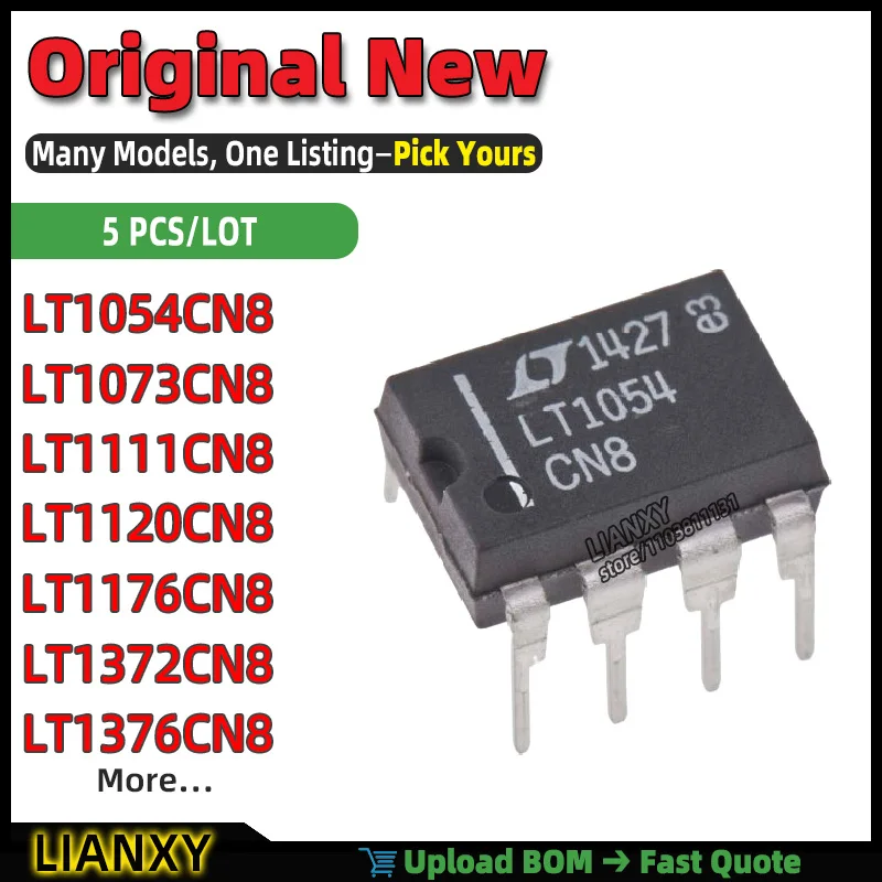 Convertidor BUCK DIP-8 LT1176CN8 LT1376CN8 LT1372CN8 LT1054CN8 LT1111CN8 LT1120CN8 LT1073CN8 LT1108CN8 LT1244CN8 Nuevo Original