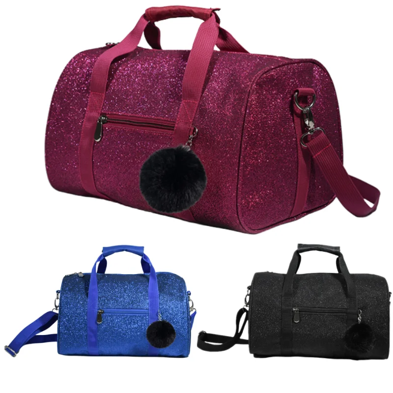 Gretel-Glitter Style Gym Bag para mulheres, bolsa esportiva crossbody, bolsa de treinamento de ioga de grande capacidade, mochila para fitness, diária