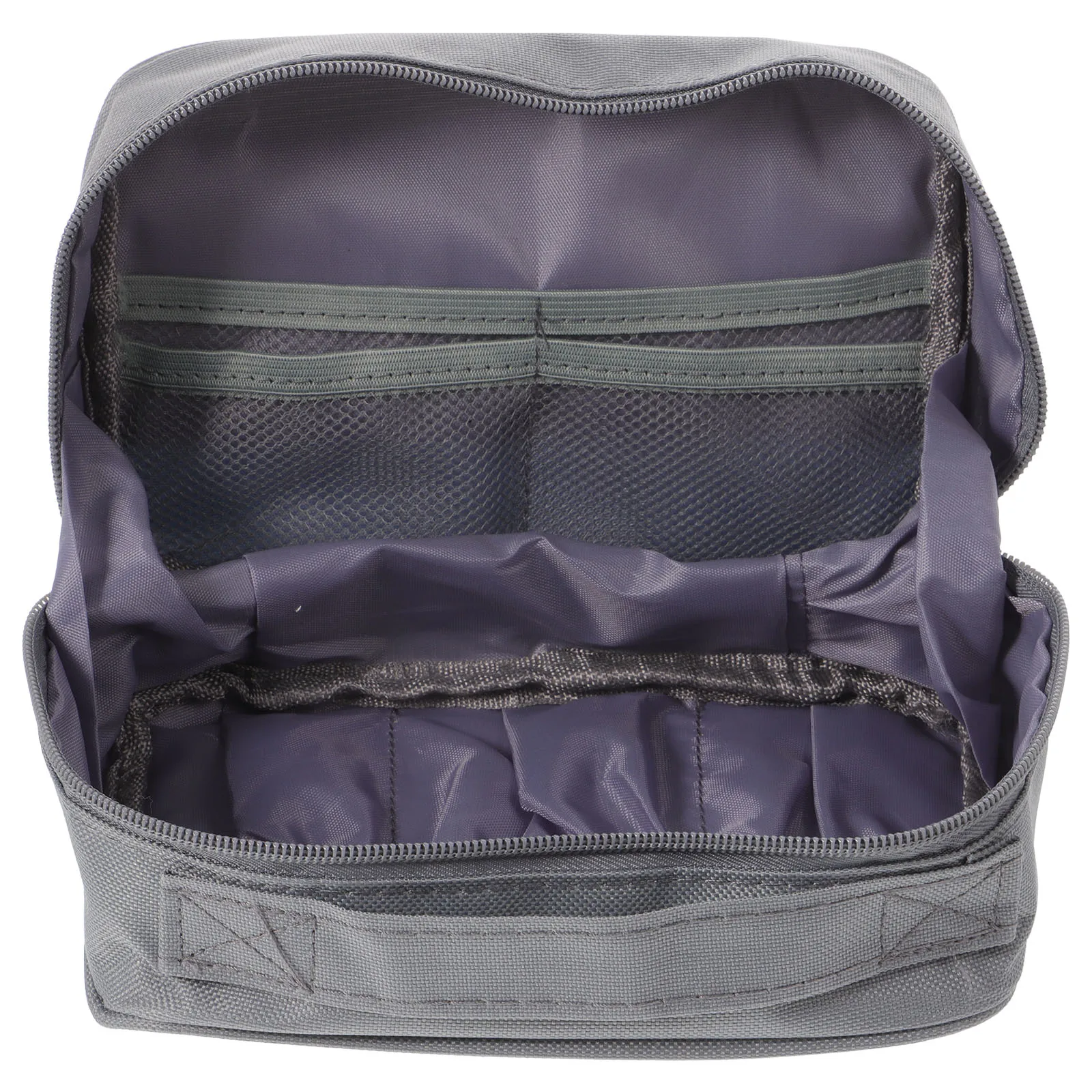 

First Aid Bags Portable Medicine Pouch Large Outdoor Storage Gray Color Travel Nursing Bag Household Pouch Zipper Closure
