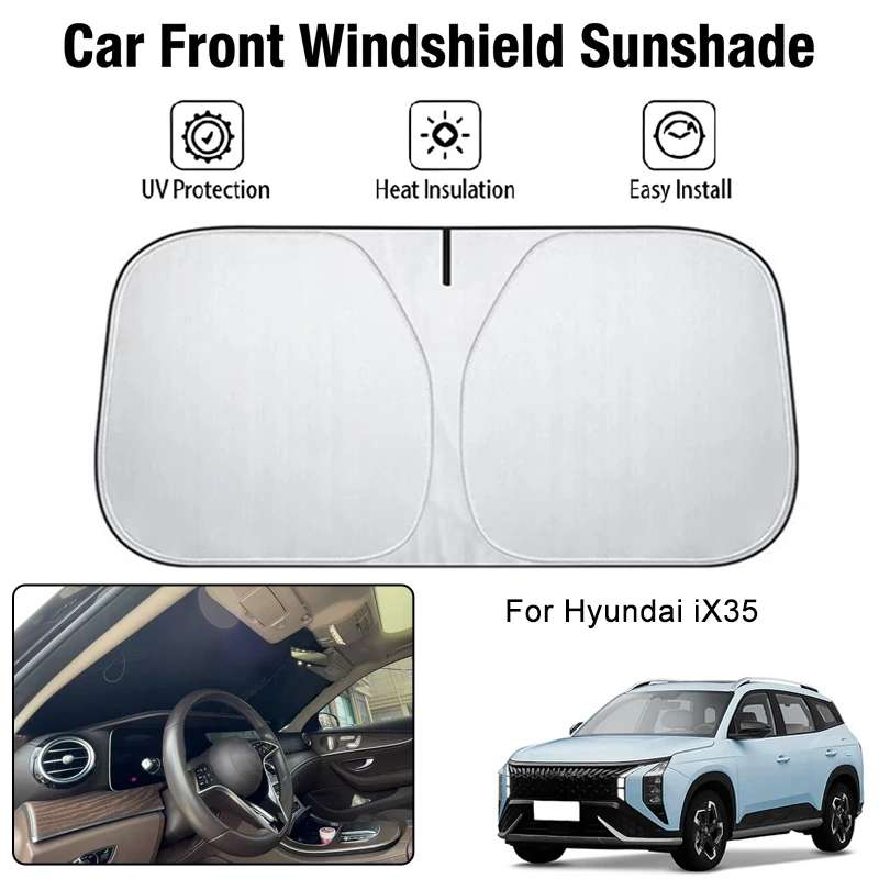

Foldable Car Windshield Sun Shade UV Block Heat Insulation For Hyundai iX35 Interior Protection Accessories