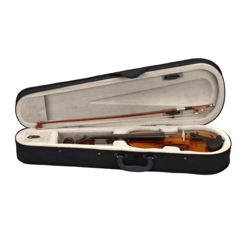 كمان بلون طبيعي مع علبة فيونكة روزين مجموعة كاملة من أدوات سلسلة للمبتدئين والكبار مجموعة تعلم الموسيقى للطلاب #3