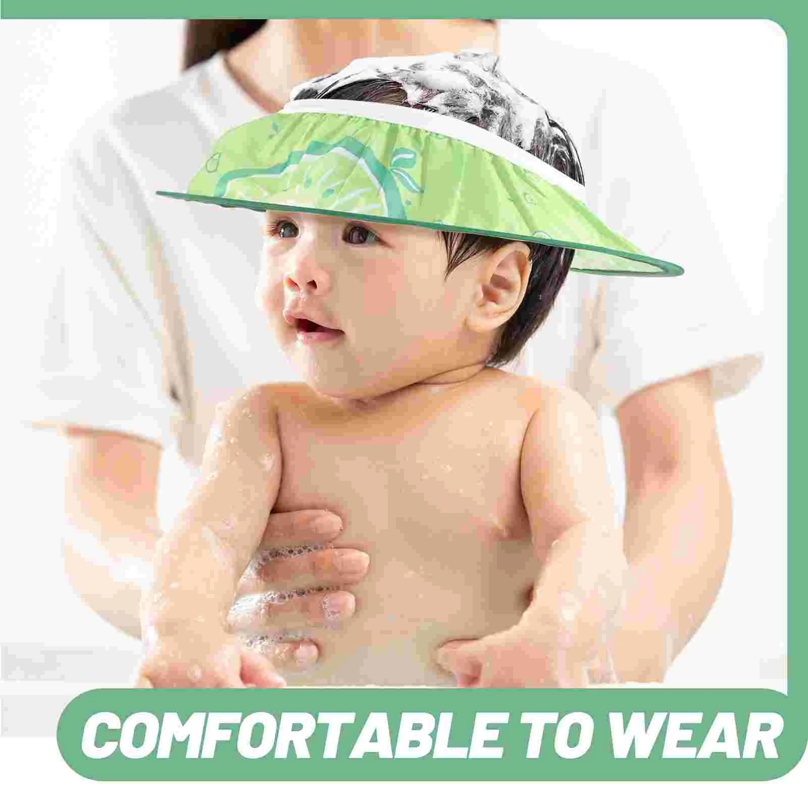 Gorros de bebé Gorro de champú Baño The Circle Protección de baño para ducha Verde Portátil Niño