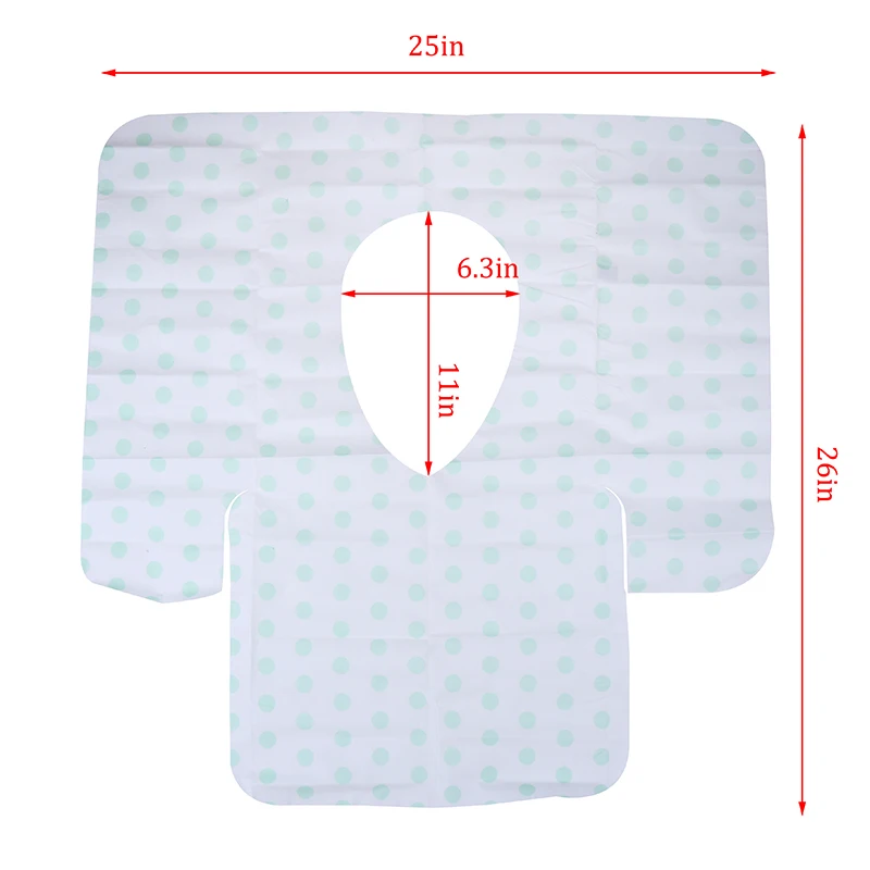 10Pcs Large Size Disposable Paper Toilet Seat Covers Camping Loo wc Bacteria-proof cover For Travel/Camping Bathroom