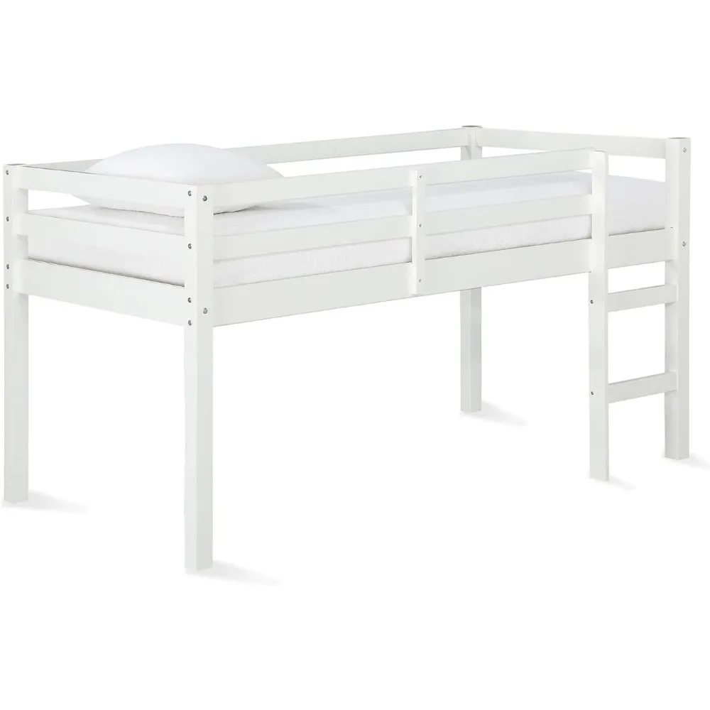 Dorel Living Milton Junior Twin Loft Bed, White