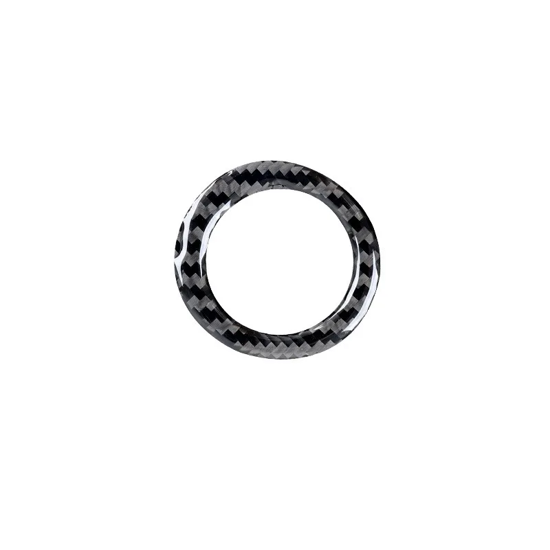 For 08-13 Toyota Highlander Car Interior Modification Carbon Fiber Keyhole Ring Decorative Stickers