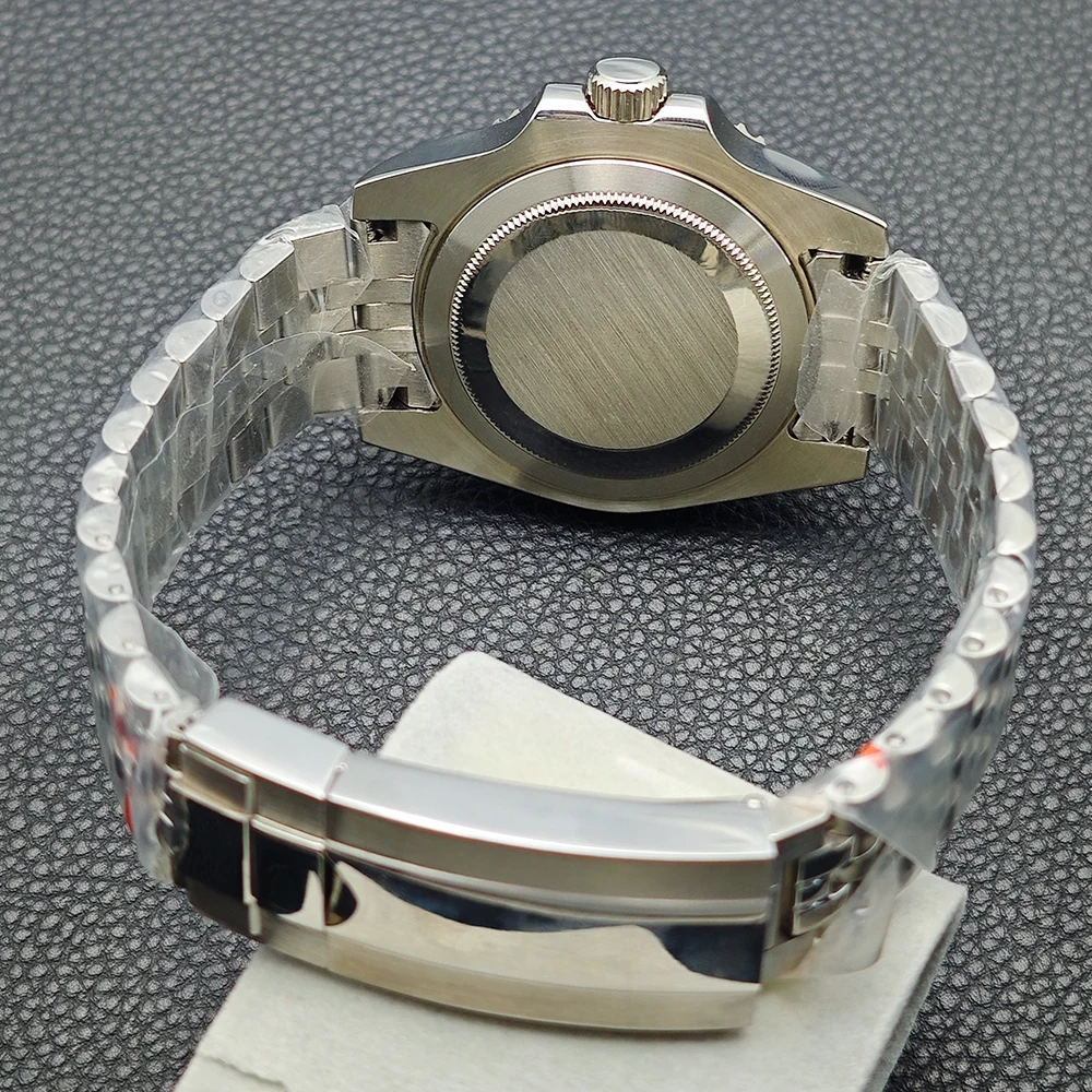 40.5mm Case Steel Watch Box NH35 Case Fit NH35 NH36 Movement/Pointer Accessories NH35 Dail Sapphire Glass 22mm Band