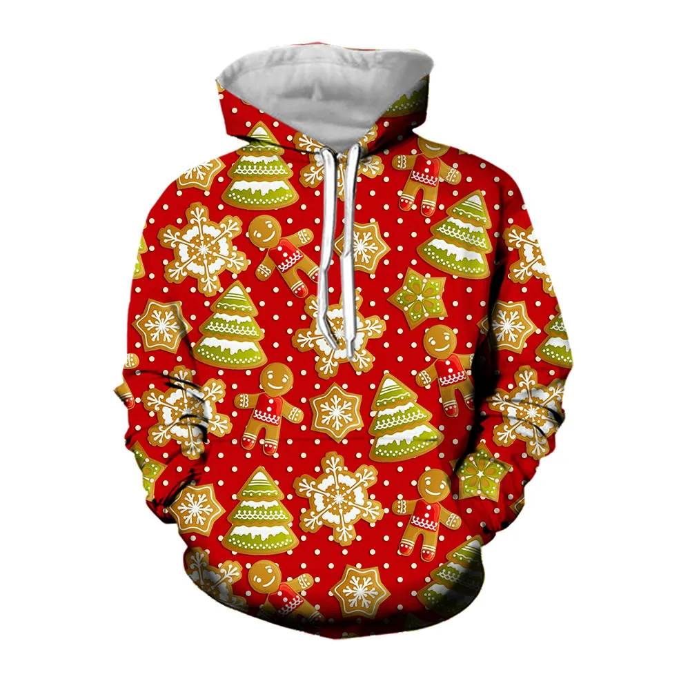 

Jumeast 3D Christmas Mens Hoodies With Aesthetic Pattern Festival Baggy Clothing Casual Oversized Hoodie Streetwear Pullover