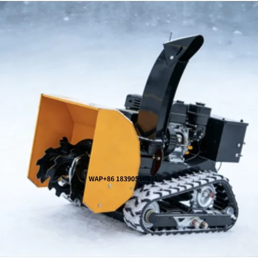 

Remote Control Tracked Snow Blower Municipal Road Snow Removal Snow Blower That Starts at -20 Degrees Celsius