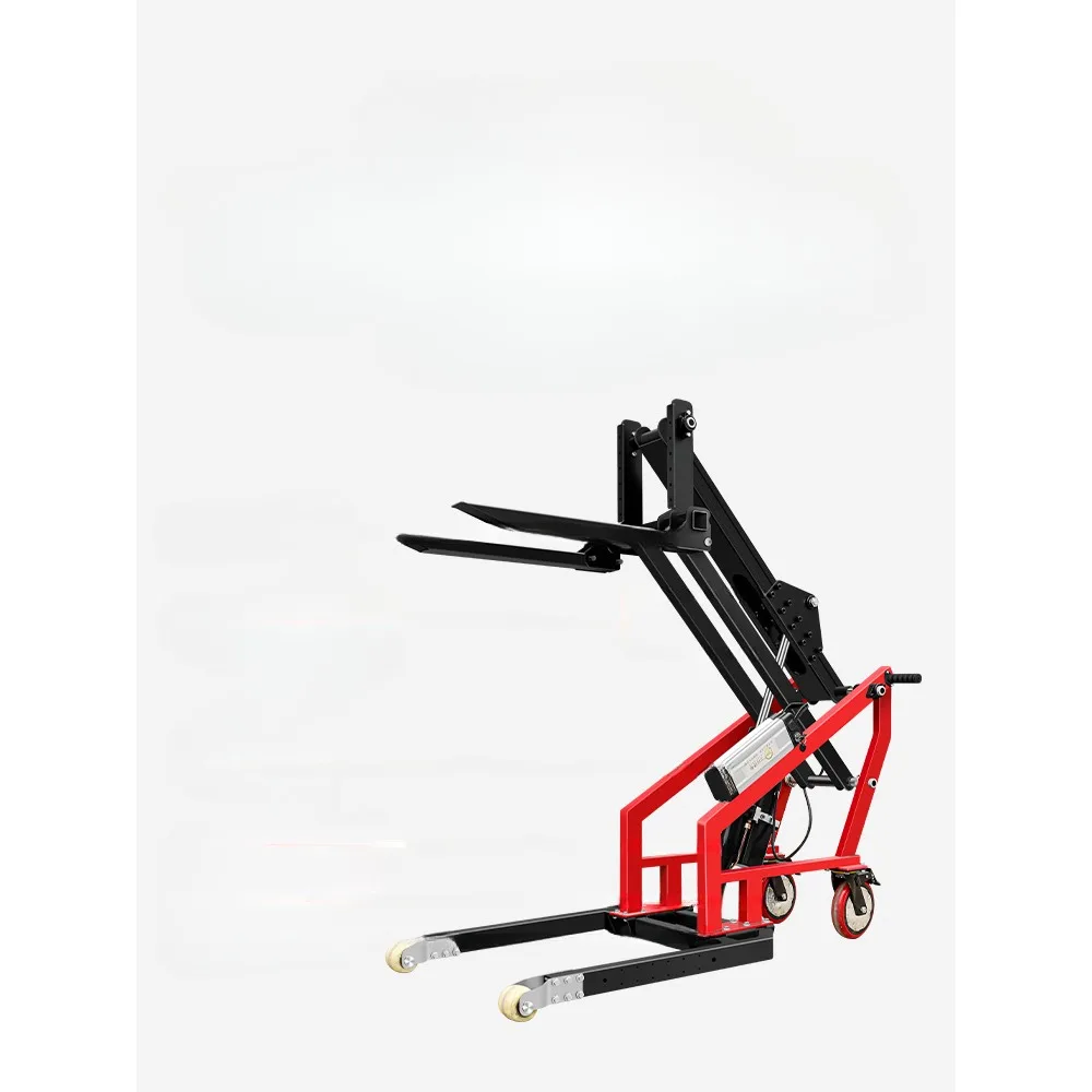 Crank arm loading and unloading portable electric 1 ton small warehouse logistics handling hand push hydraulic lift truck