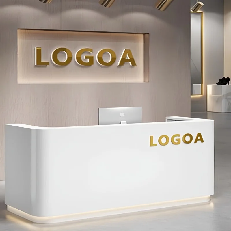 

Minimal Service Reception Desks Design Modern Customer Checkout Reception Desks Counter Stands Mostrador De Tienda Furniture