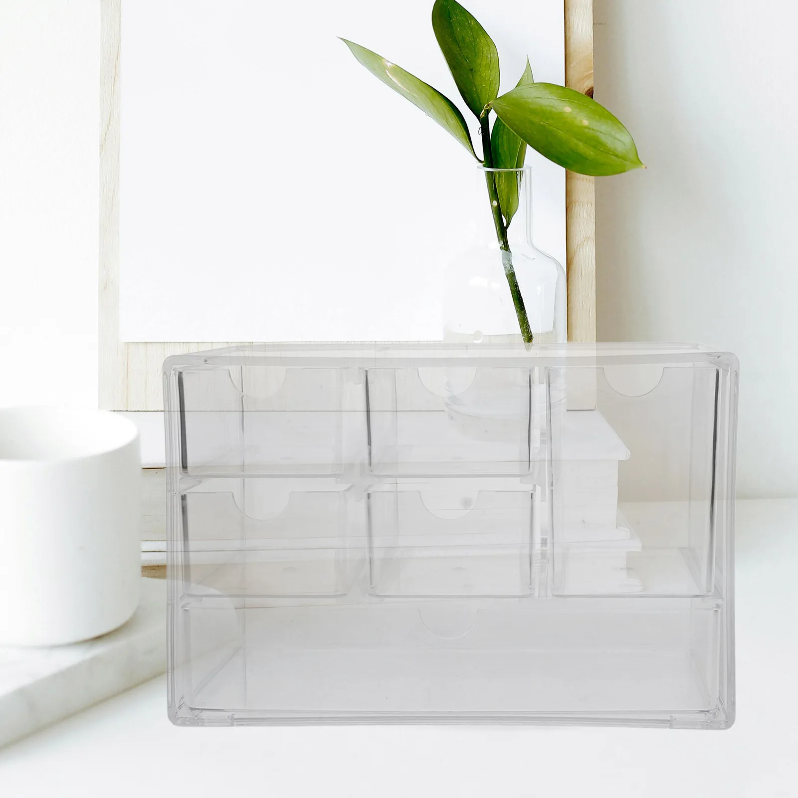

Desk Organizer Drawer Type Multi-Function Storage Box for Cosmetics Stationery Small Plastic Clear Organizer Drawers