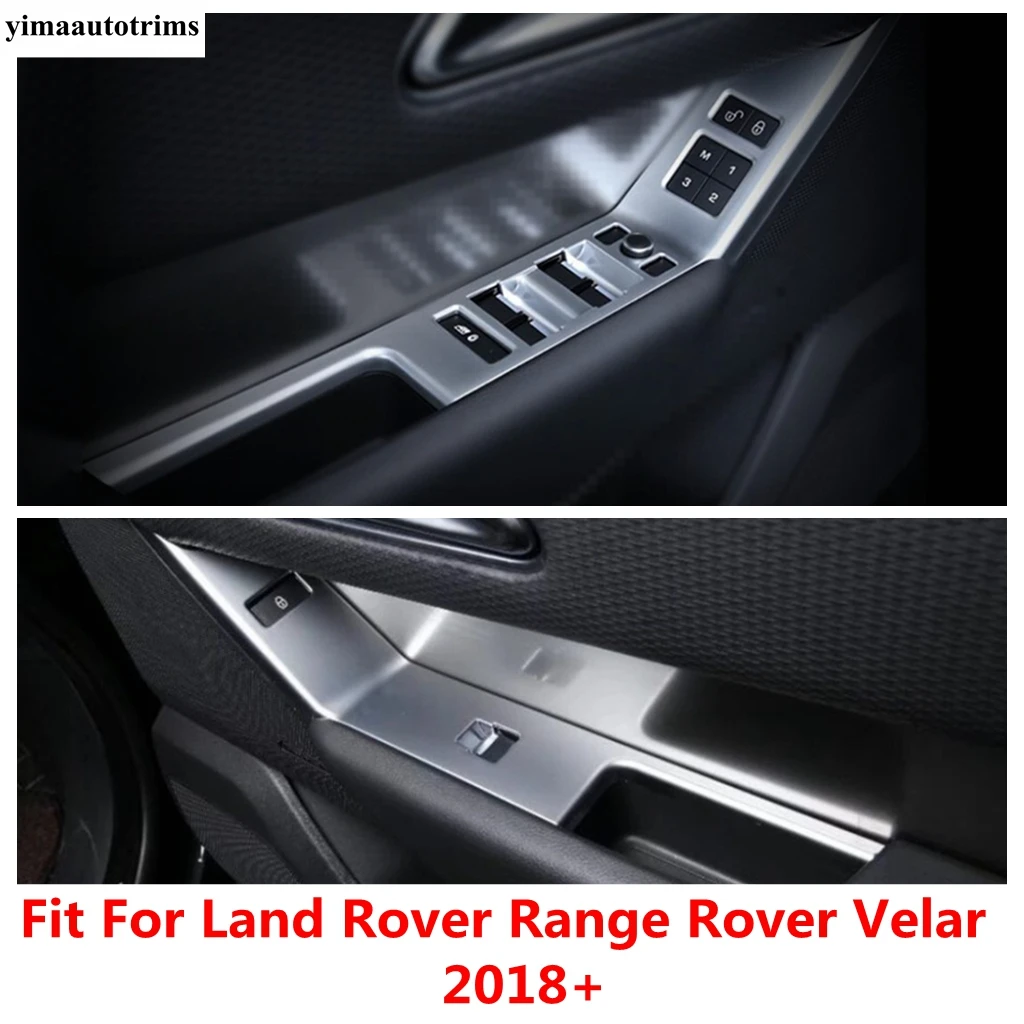 

Inner Door Armrest Window Lift Button Panel Decoration Cover Trim For Land Rover Range Velar 2018 - 2022 Accessories Interior