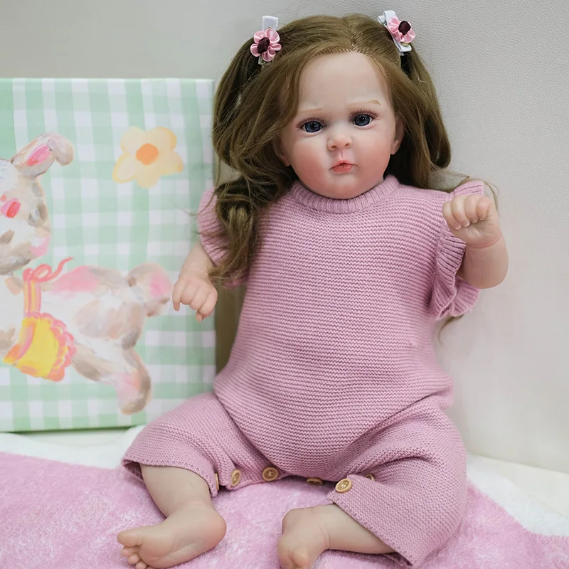 

48cm Reborn Baby Doll Jocy Handmade Rooted Hair Touch Soft Same As Picture Muñecas Bebes Para Niñas for Children Gift Toys