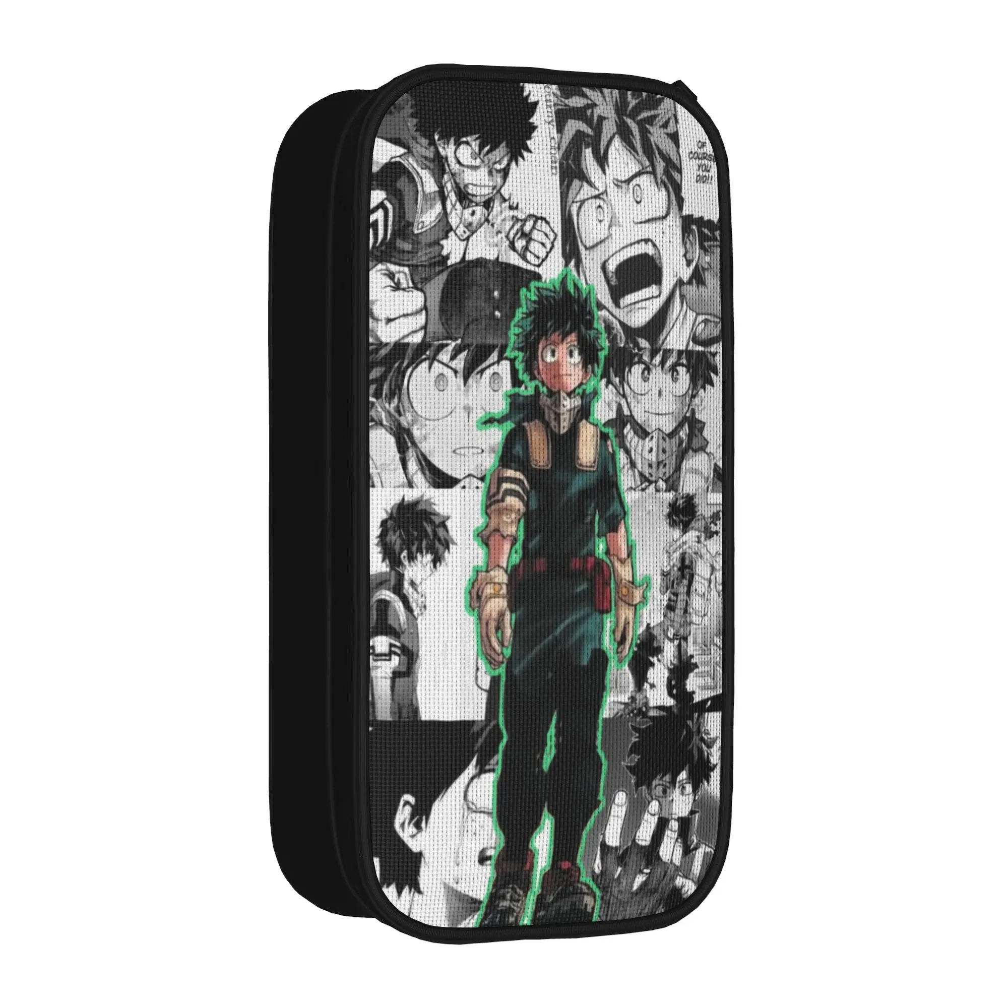 Large Pen Box My Hero Academias School Supplies  Double Layer Pen Case Girl Make Up Bag Gift