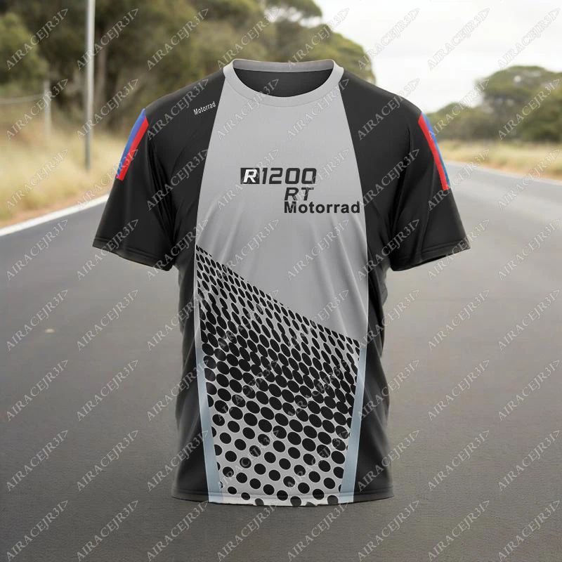 para-bmw-r1200-rt-verao-motocicleta-motorrad-equipe-motorsport-superbike-corrida-preto-cinza-camiseta-masculina-curta-camisas-de-secagem-rapida