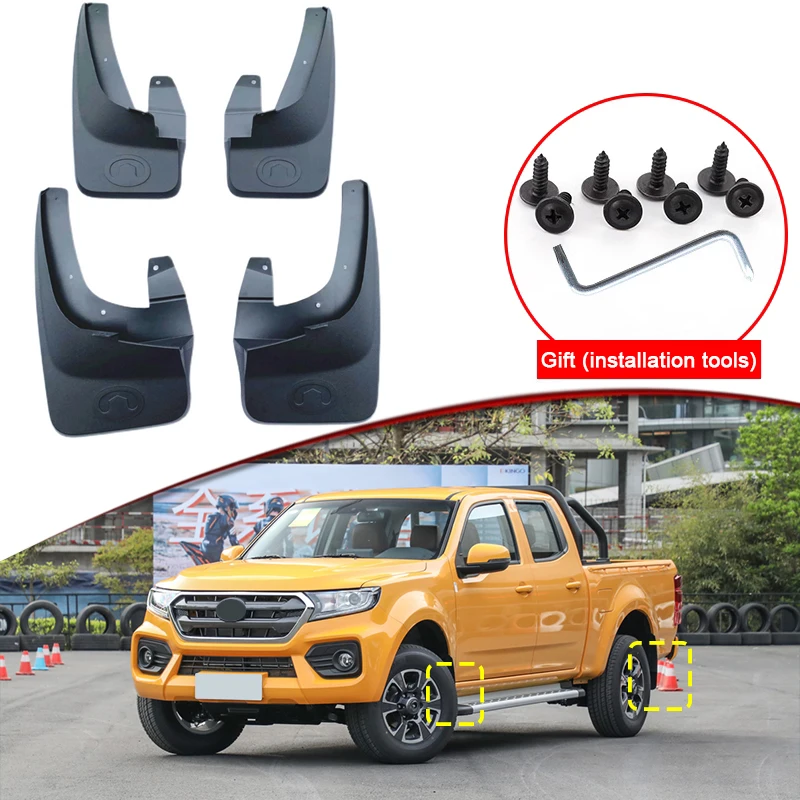 

Car Styling For Great Wall GWM Wingle 7 2020-2023 ABS Car Mud Flaps Splash Guard Mudguards MudFlaps Front Rear Fender Accessory