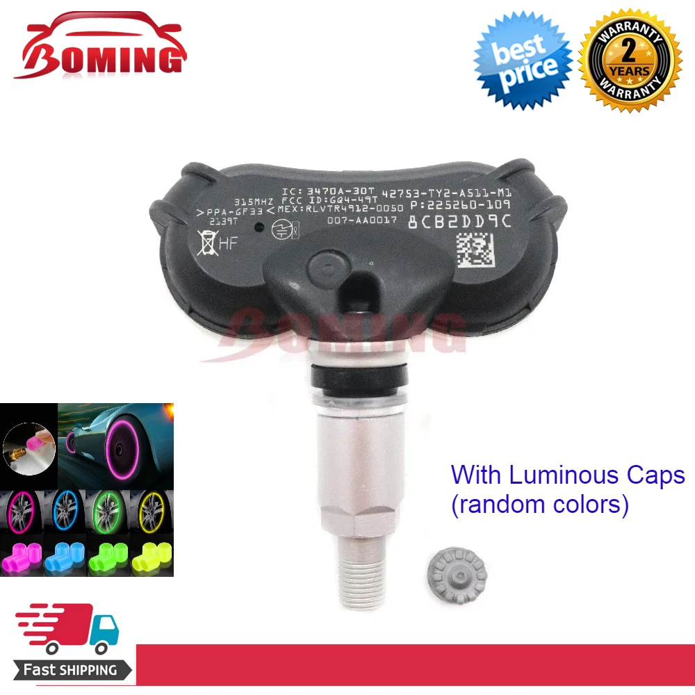 

42753-TY2-A51 42753-TK4-A011-M1 Система контроля датчика давления в автомобильных шинах TPMS, подходит для Acura RLX TL ZDX 2AX 315 МГц 2009-2015