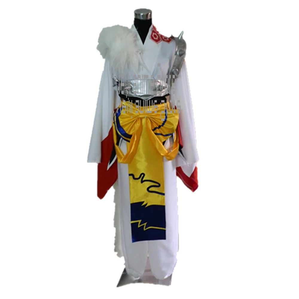 Anime Cosplay Costume Sesshoumaru Kimono For women men And Adult Costume Halloween Full set