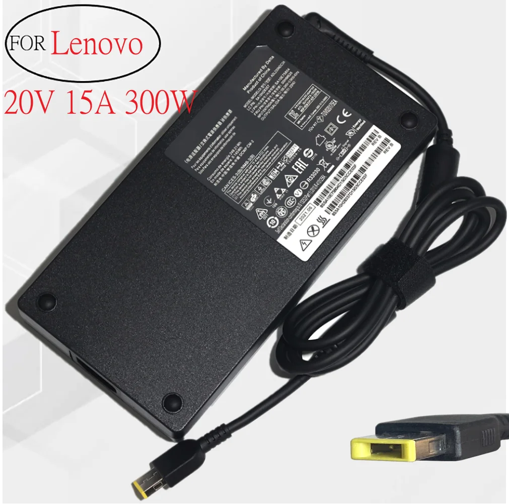 

300W ADL300SDC3A 20V 15A AC Adapter For Lenovo ThinkPad R9000P 9000K Y9000K Y9000X Laptop Charger Power Supply