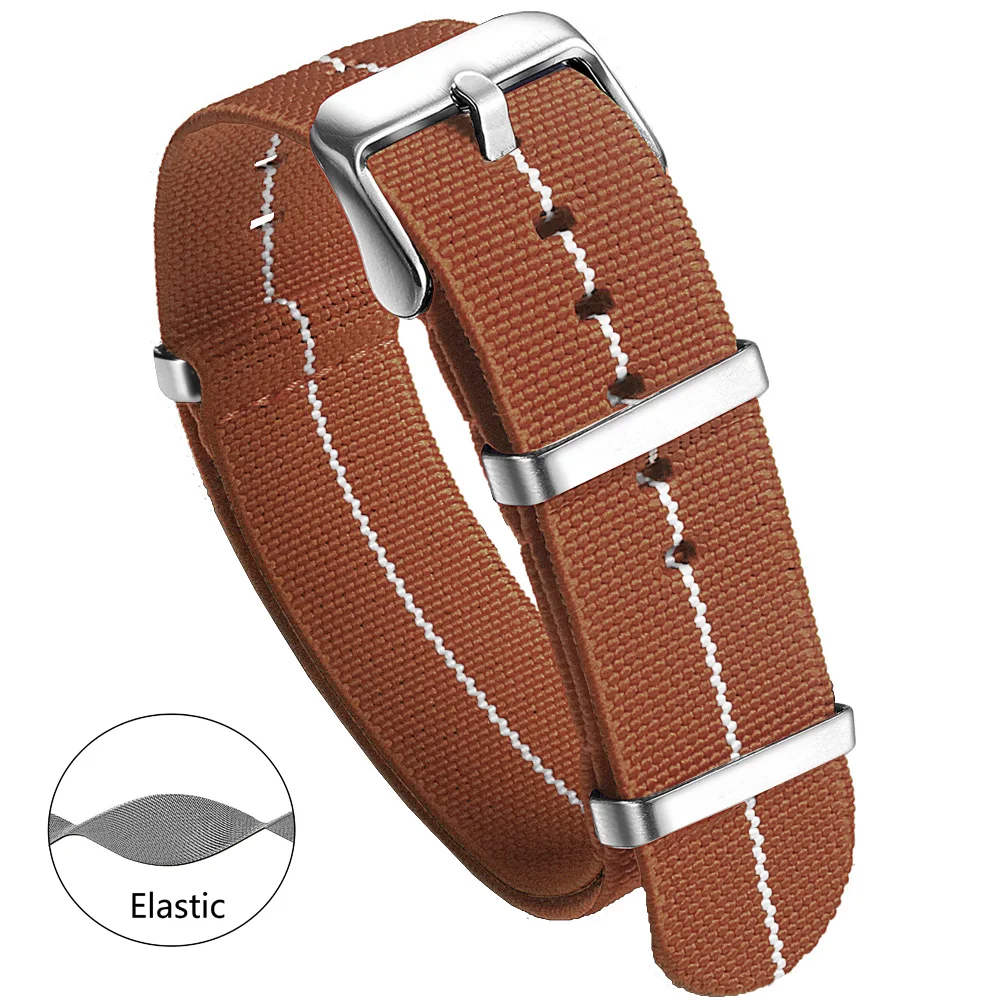 Nylon-Uhrenarmband, 20 mm, 22 mm, bequeme Uhrenarmbänder, Schlaufe, militärisch, waschbar, für Herren-Uhrenarmbänder