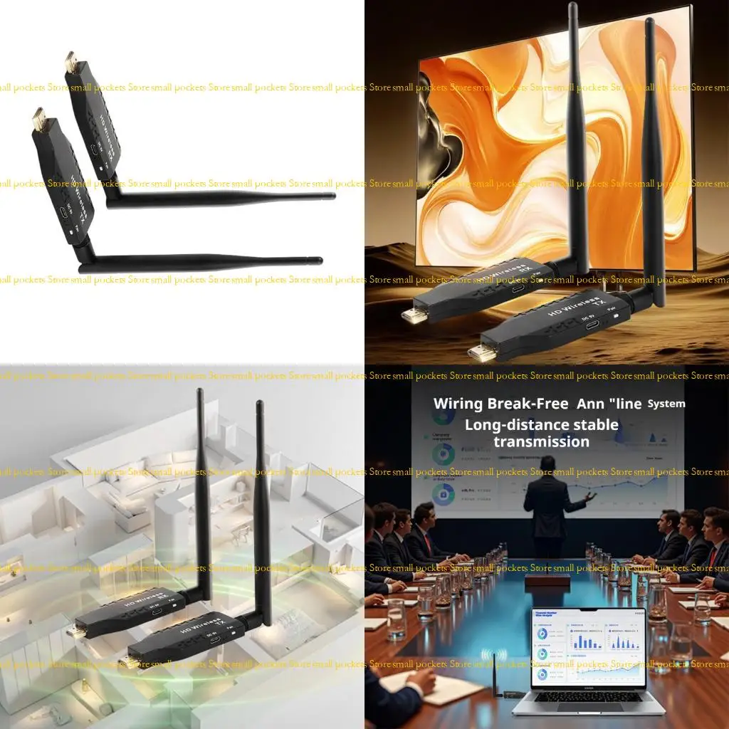 

R1WD Wireless Transmitter 1080P High Resolution Support Multiple Receivers 50M Ranging Effortless Setups Without Loss