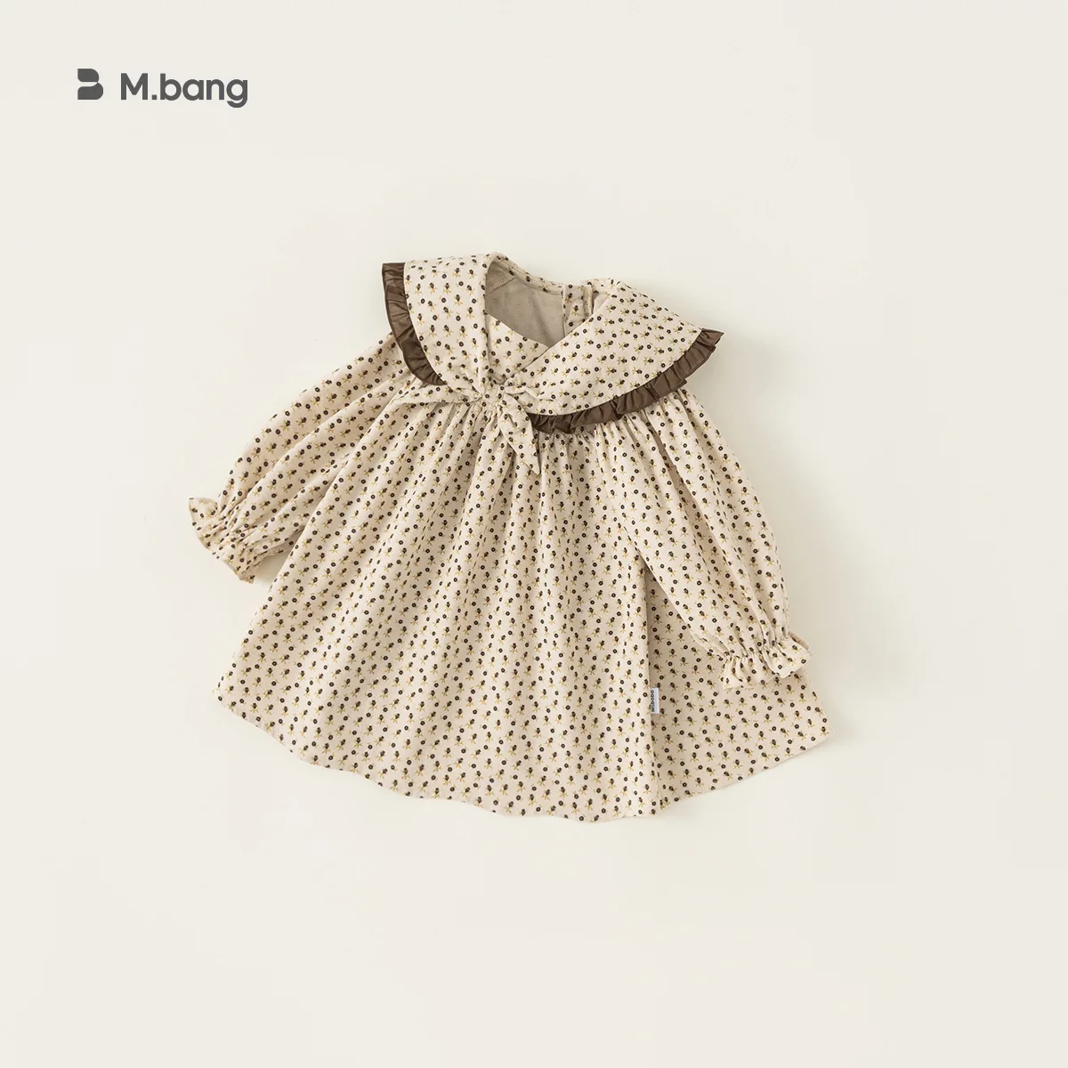 Baby Girl Dress Children Dresses Girl Lace Doll Collar Dress Spring and Autumn New Foreign Style Floral Princess Fashion Dress