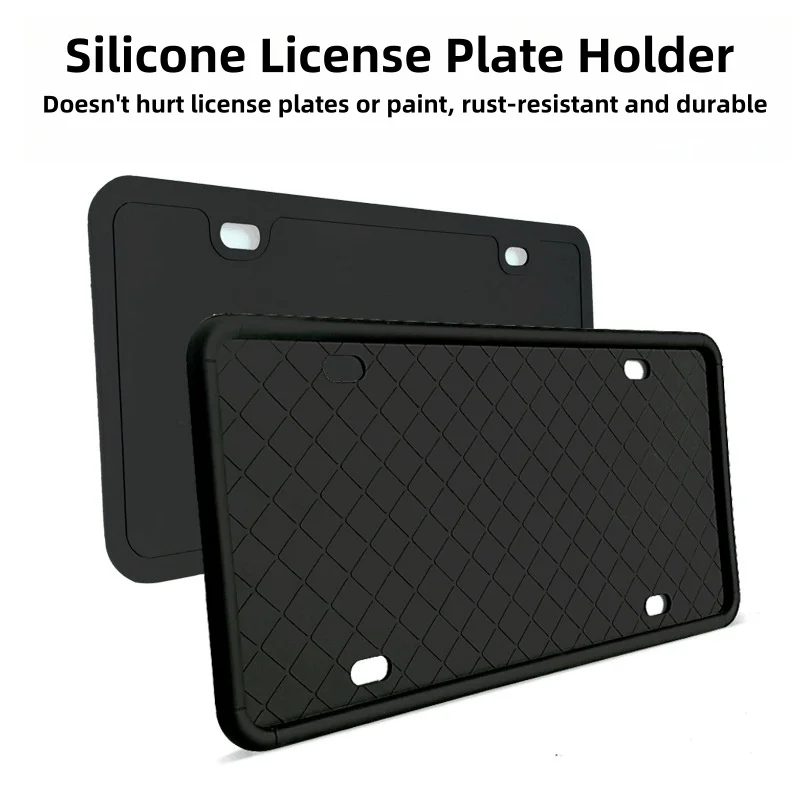 

For Silicone License Plate Holder U.S. Specification Automobile General Purpose No Paint Damage License Plate Holder