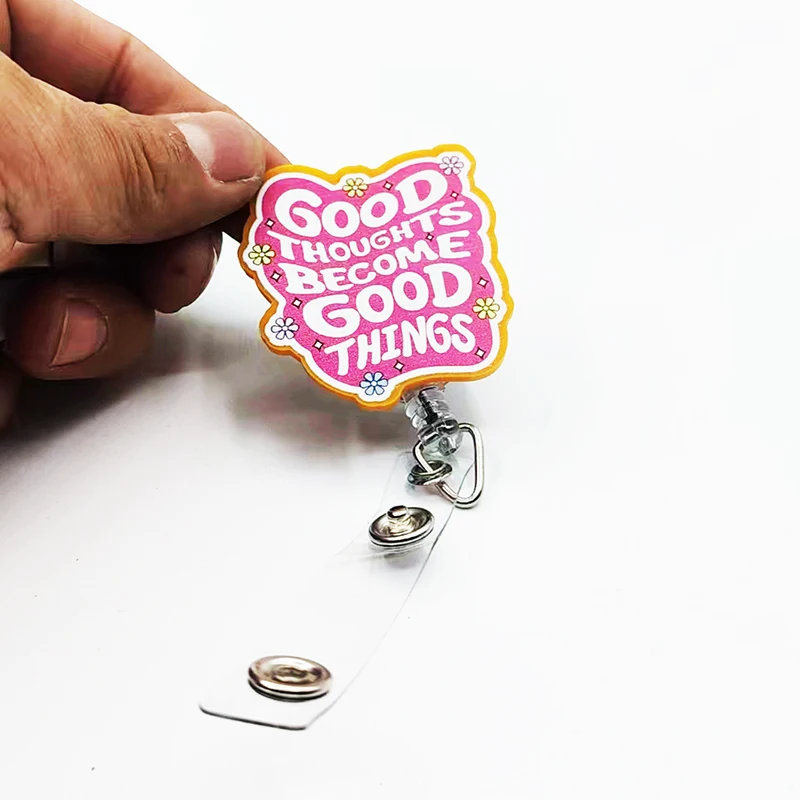 Good Thoughts ,Mental health badge reel, mental health matters,id カード ホルダー ブランド