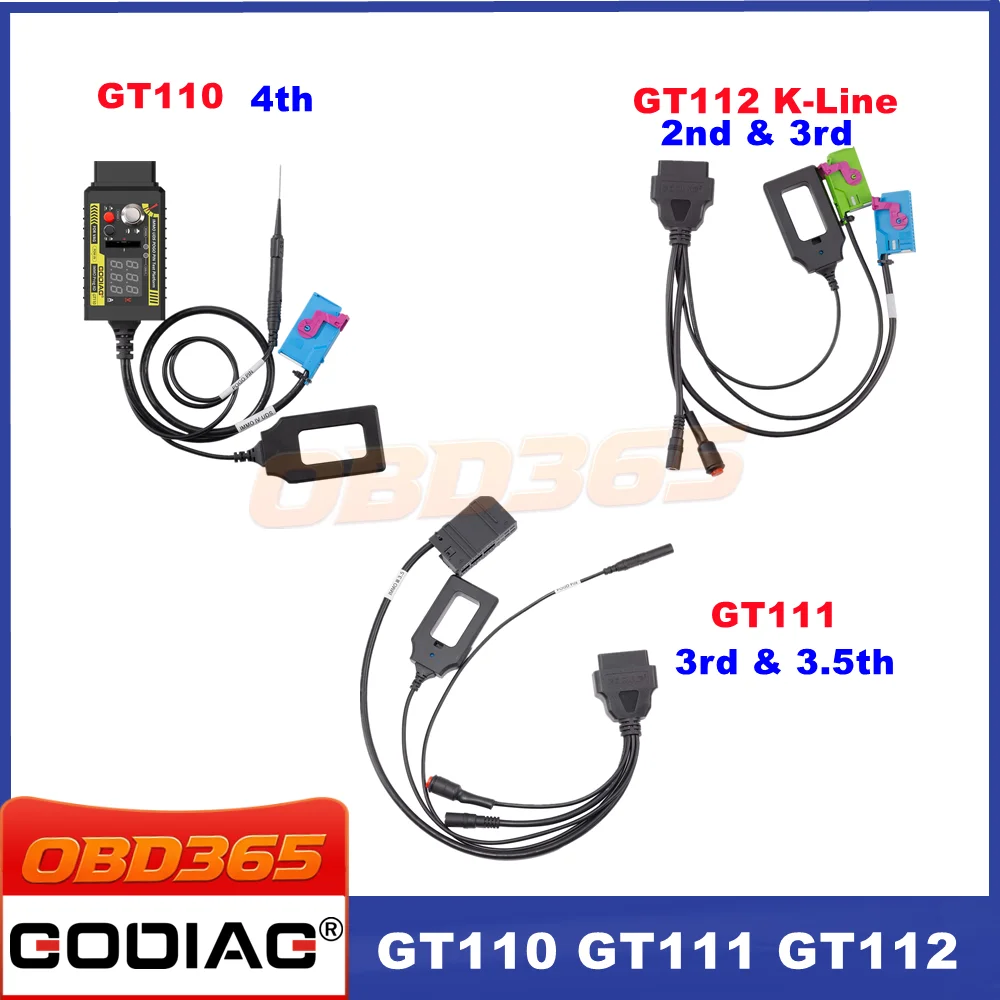 GODIAG GT110 GT111 GT112 K-Line IMMO Key Matching Test Platform Cables