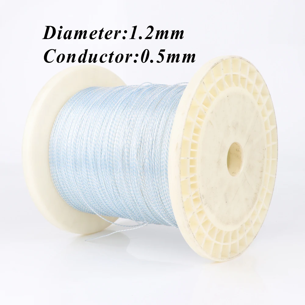 E537 Hohe Qualität 1,2mm 7N Silber Überzogene OCC Kupfer Hifi Audio Interconnect Kabel Für Kopfhörer Draht RCA Einzigen kabel – Detail 1