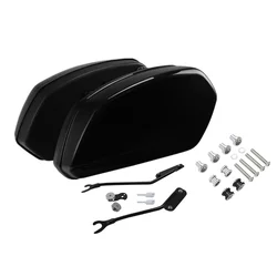 Motorcycle Black Saddlebag Saddle Bags Docking Kit For Harley Sport Glide FLSB 2018-2024