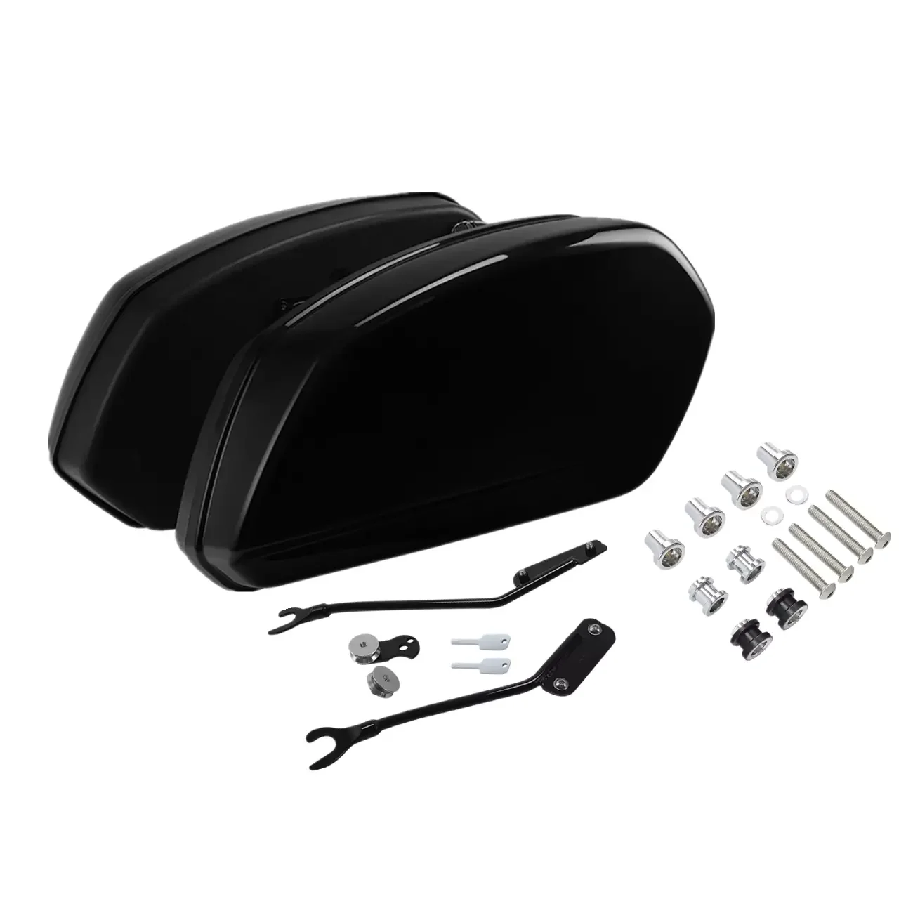 Zestaw mocujący torby motocyklowe (saddlebags) czarnych do Harley Sport Glide FLSB 2018-2024