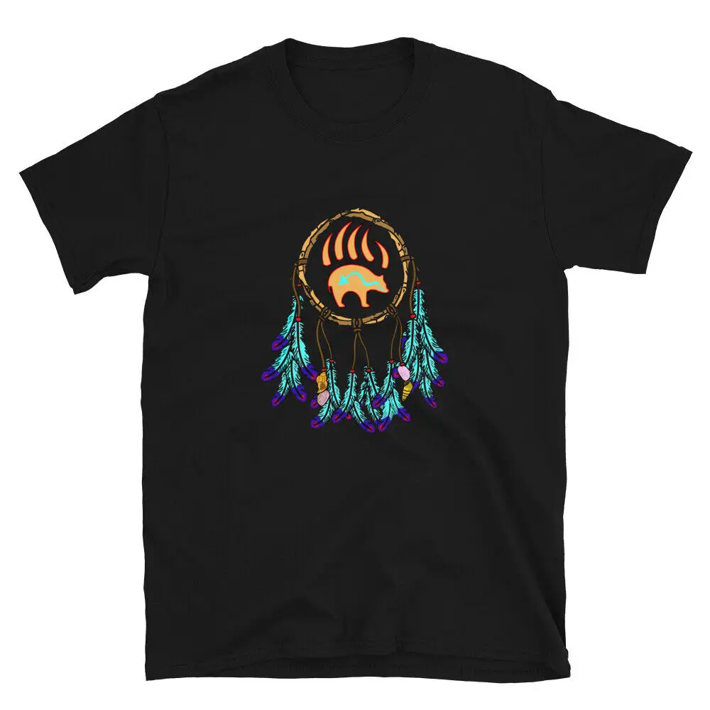 Dream Catcher Animal Spirit Bear Shaman T-Shirt For Men Women Summer Tees Cotton Luxury Brand Vintage Oversized