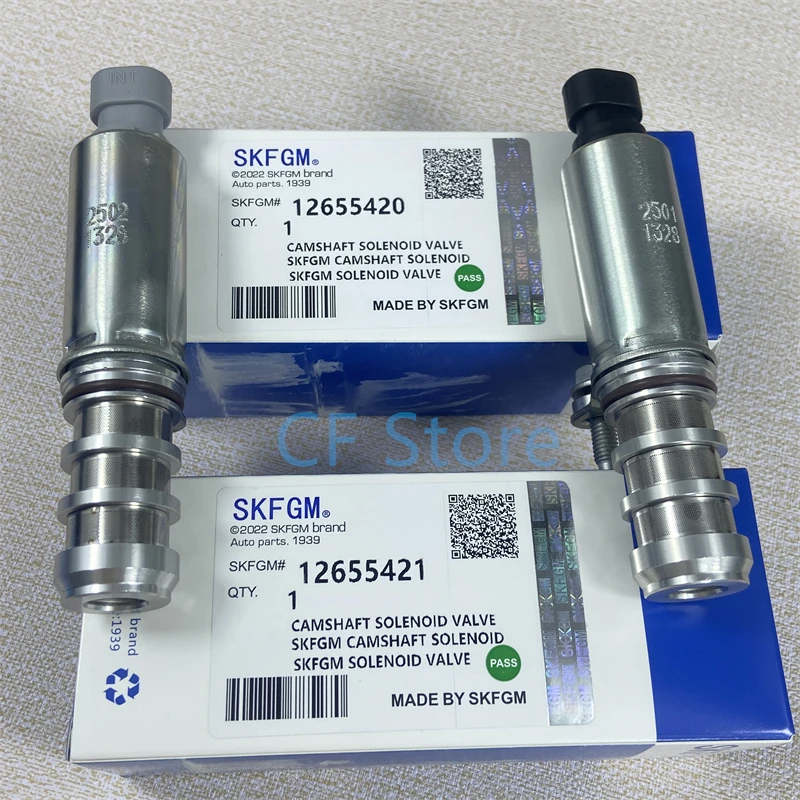1 para elektromagnesów zmiennych rozrządów VVT 12655420 12655421   Do Chevrolet Captiva Equinox Impala Pontiac GMC Terrain Opel Antara 2.4L