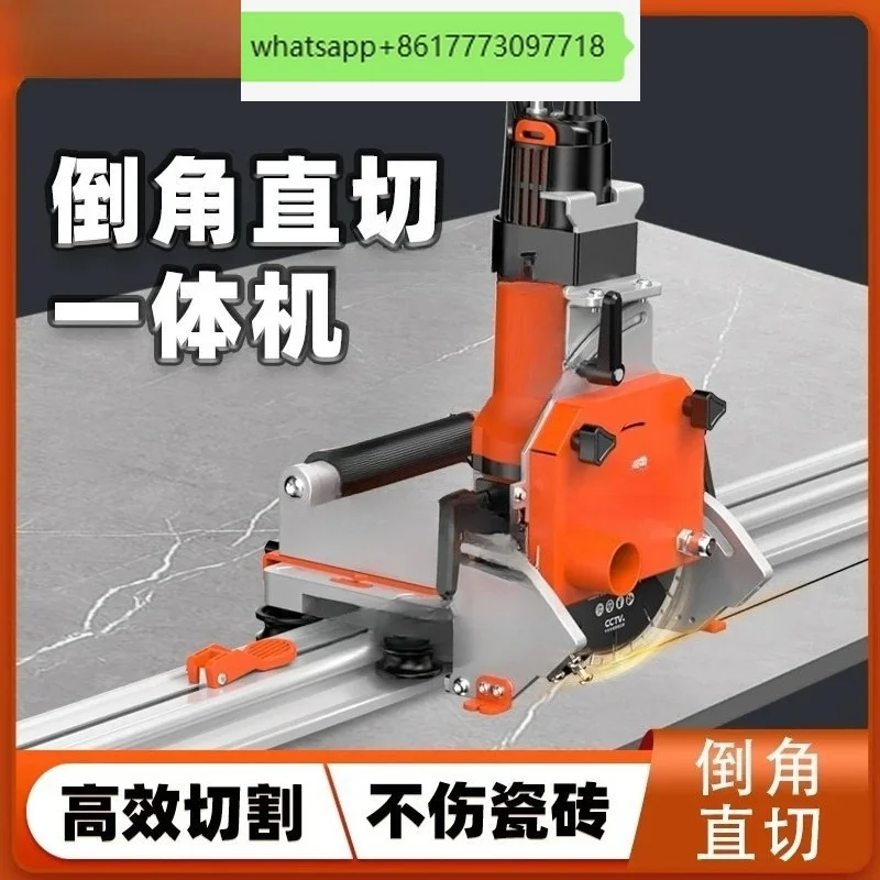 rock slab stone floor tile multi-functional 45-degree chamfer straight cutting machine
