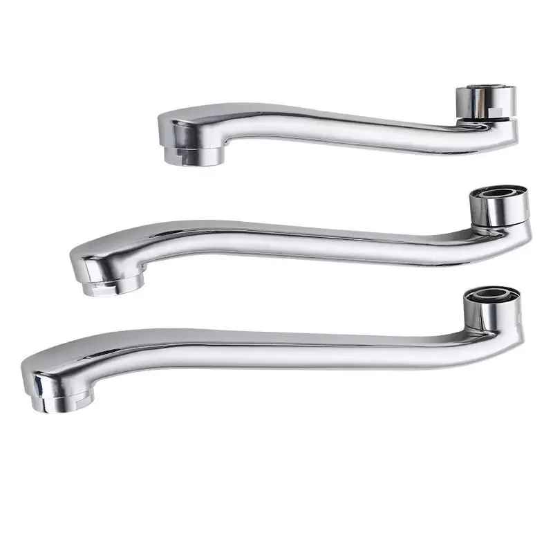 Stainless Steel Sink Faucet Pipe In-wall Water Outlet Elbow S-bend Extension Tube Bathroom Kitchen Faucet Leaking Repair Parts