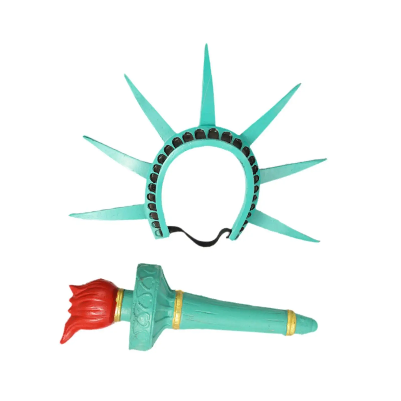 

Statue of Liberty Torch and Crown Party Prop Patriotic Costume Accessories