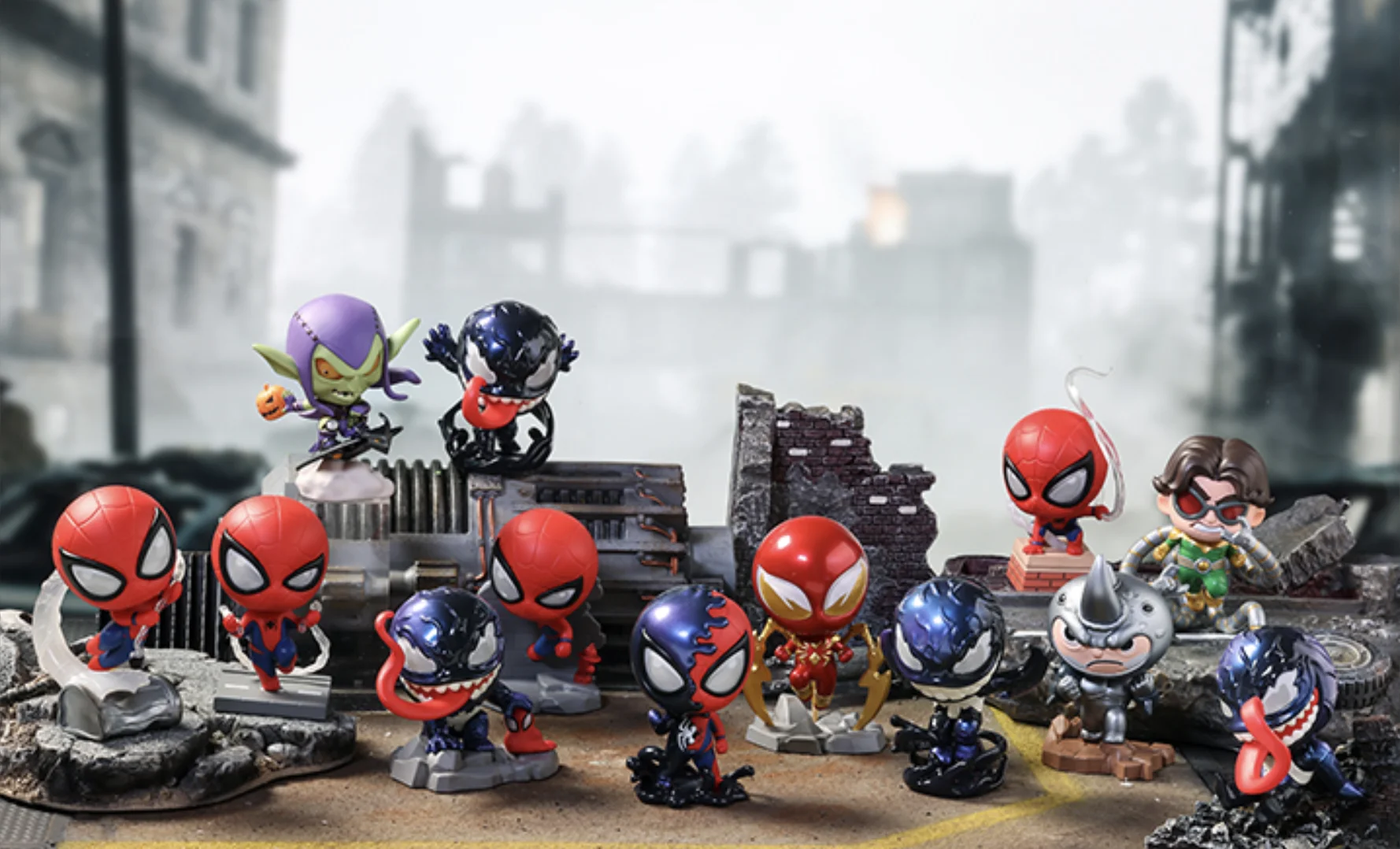 شخصيات أكشن كاواي ديزني مارفيل ، نماذج هدايا للأطفال ، كاواي ، تشاراكتورس ، نورمان ، سبورن ، سبايدرمان ، ماكسيروم ، فينوم ، رينو ، طبيب ، أخطبوط