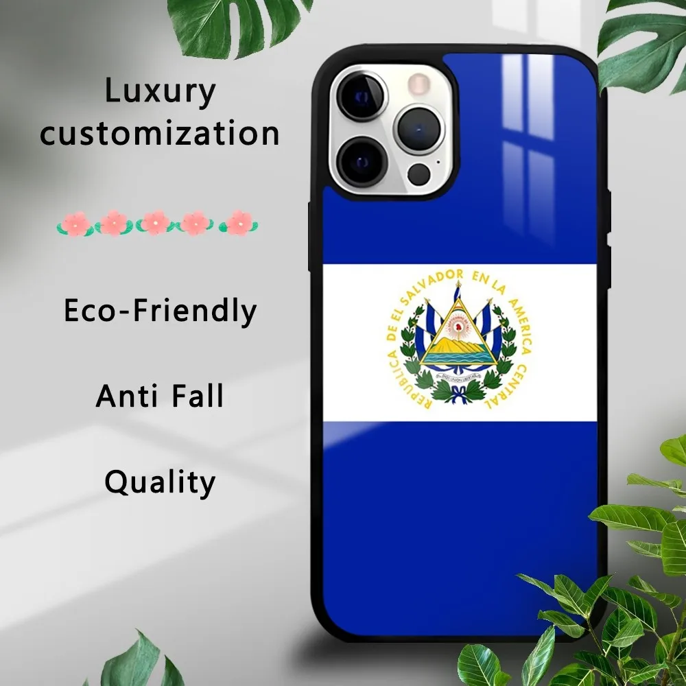 El Salvador Flag Phone Case For iPhone 16 15 14 13 12 11 Pro Xs Max Mini Plus Celulares Hard Funda Dropshipping image 6