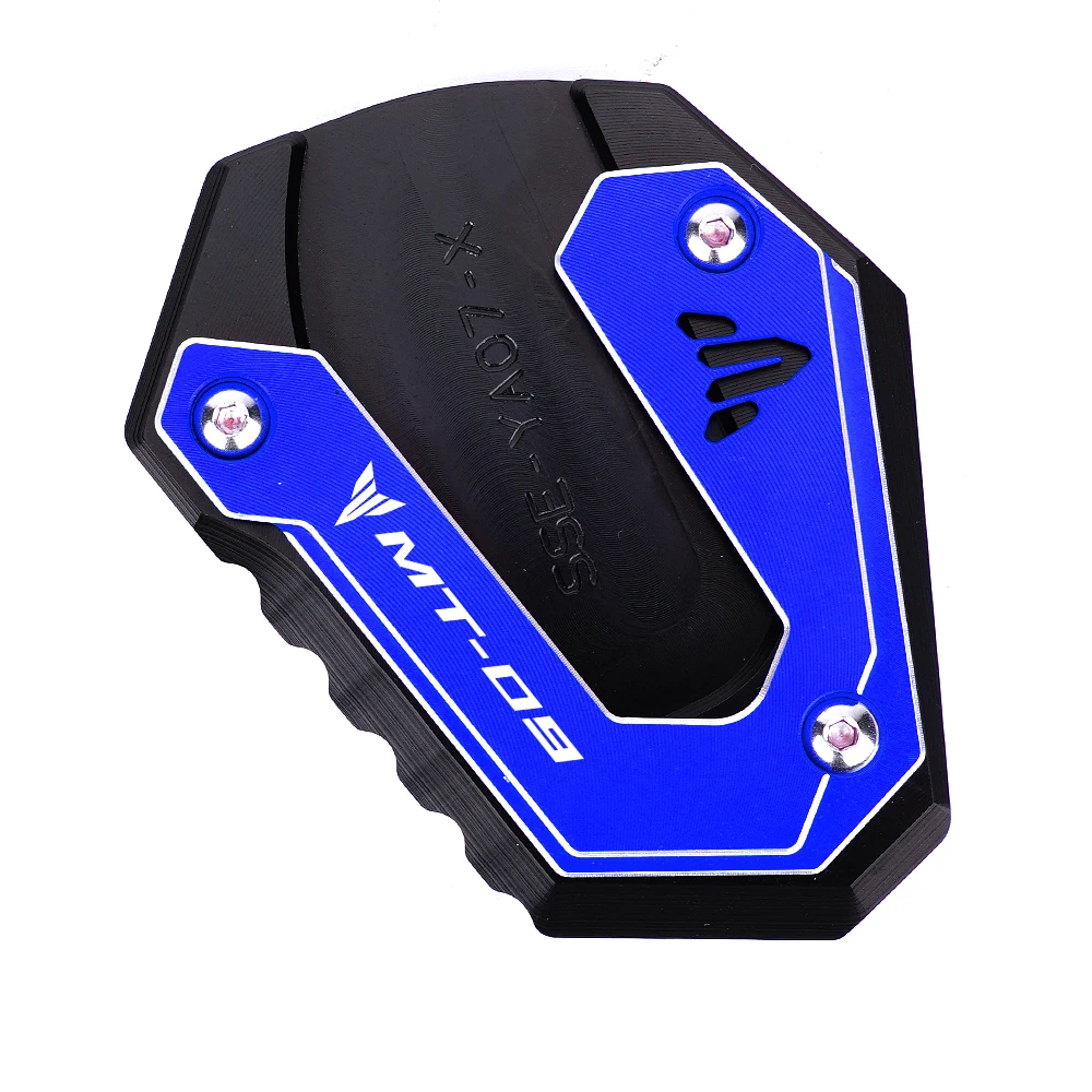 สําหรับ Yamaha MT 07 09 MT07 MT09 mt07 2014-2024 2025 รถจักรยานยนต์ขาตั้ง Kickstand EXTENSION แผ่น Pad Key CHAIN แหวน