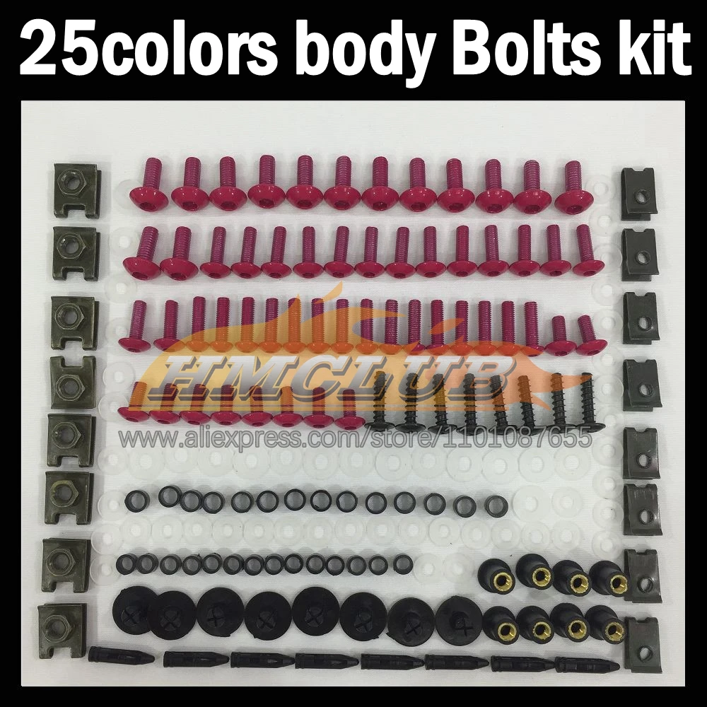 268ps Full Screws Kit Body bolt For DUCATI 749 999 S R CC 749-999 749S 999S 749R 999R 05 06 2005 2006 Fairing bolts screw NutS