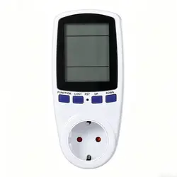For EU Plug Overload Protection 7 Display Models 220V Digital LCD Power Meter Wattmeter Socket Wattage Kwh Energy Measuring