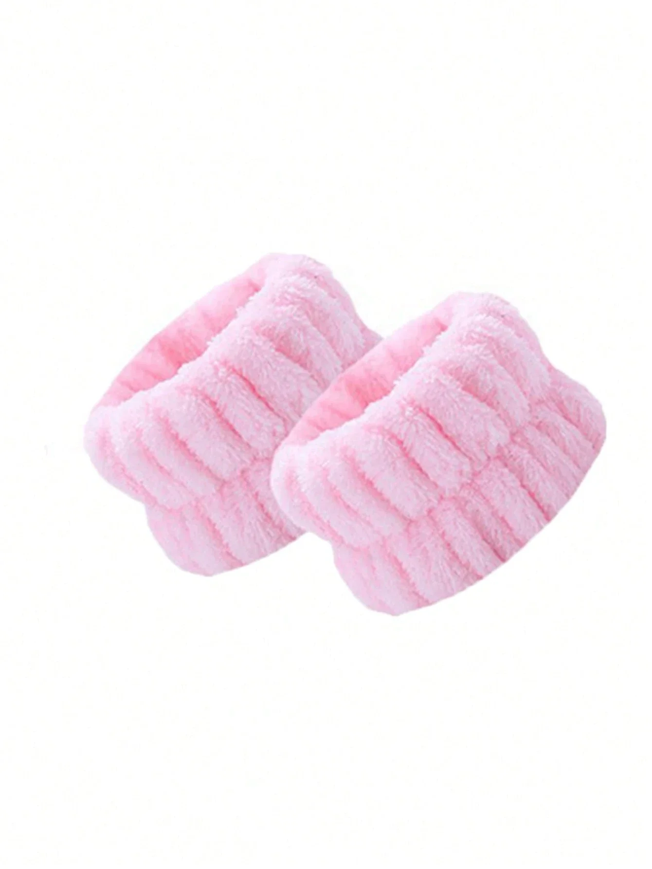 

1/2/3/6 шт. женских однотонных модных повязок на голову и 2 декоративных браслета, мягкая махровая повязка на голову из губчатой ткани для макияжа и ухода за кожей