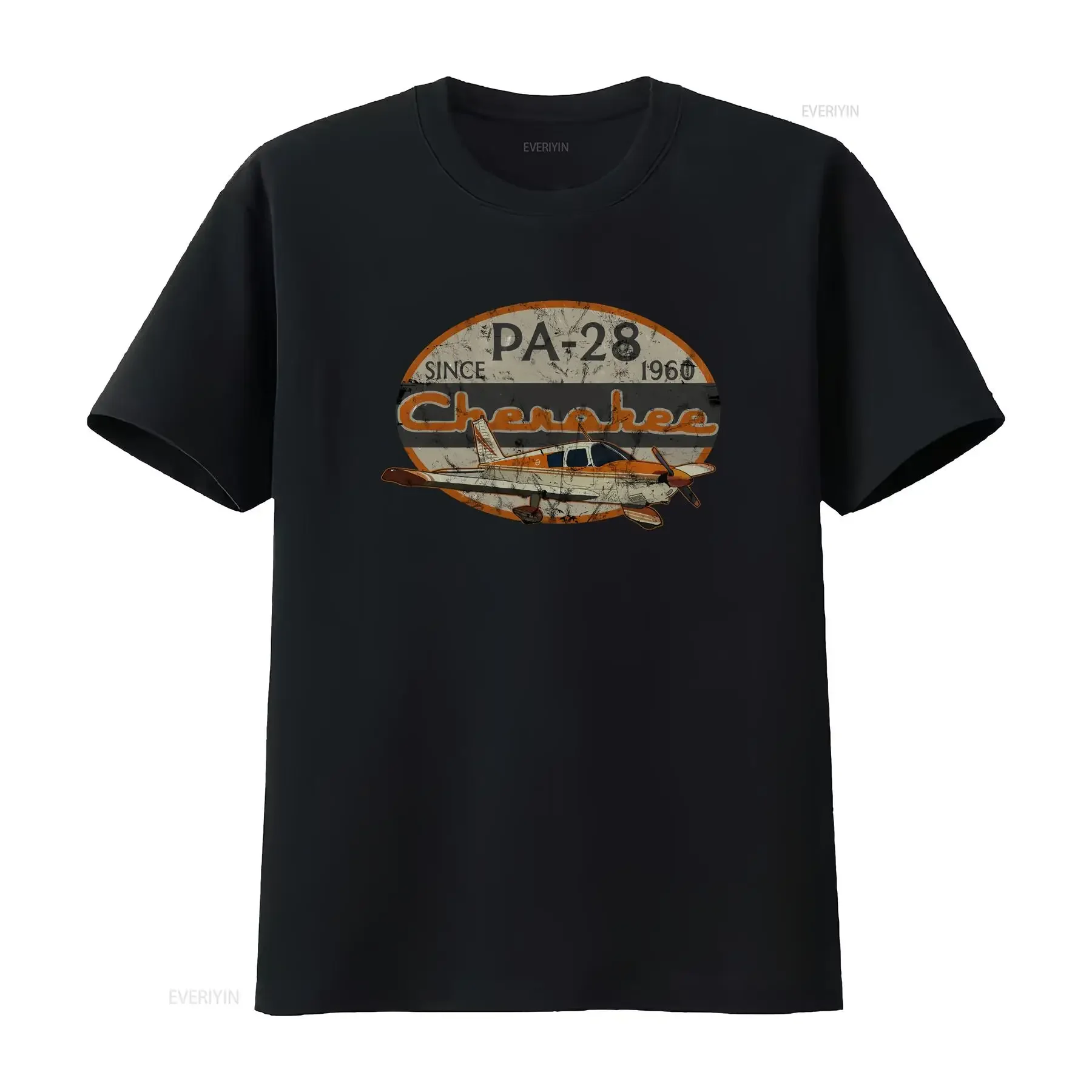 NWT PA 28 Piper Cherokeee Cars 1960 Retro Vintage T Shirt vintage Washed Casual Stylish homme Stretched Unisex Breathable
