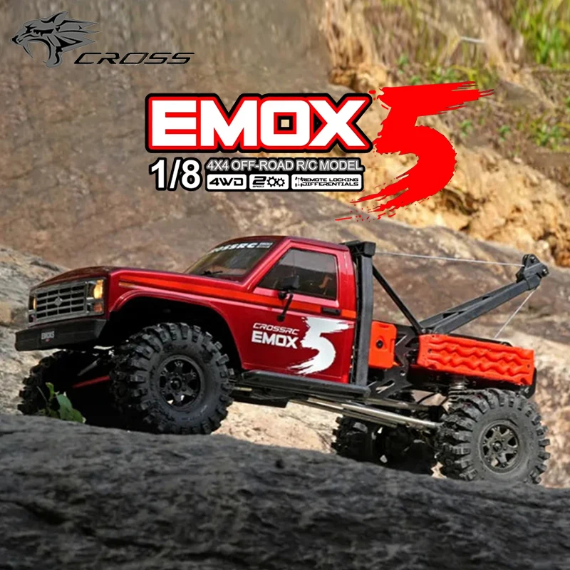 CROSSRC EMO X5 Foc Brushless 1/8 RC Remote Control Model Cars Off-Road Crawler 4WD Road Rescue Vehicle Adult Children's Toys